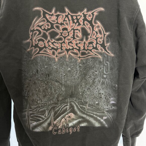 Spawn of Possession Cabinet Sweatshirt Hooded Hoodie Black Men's Size Large - Picture 5 of 9